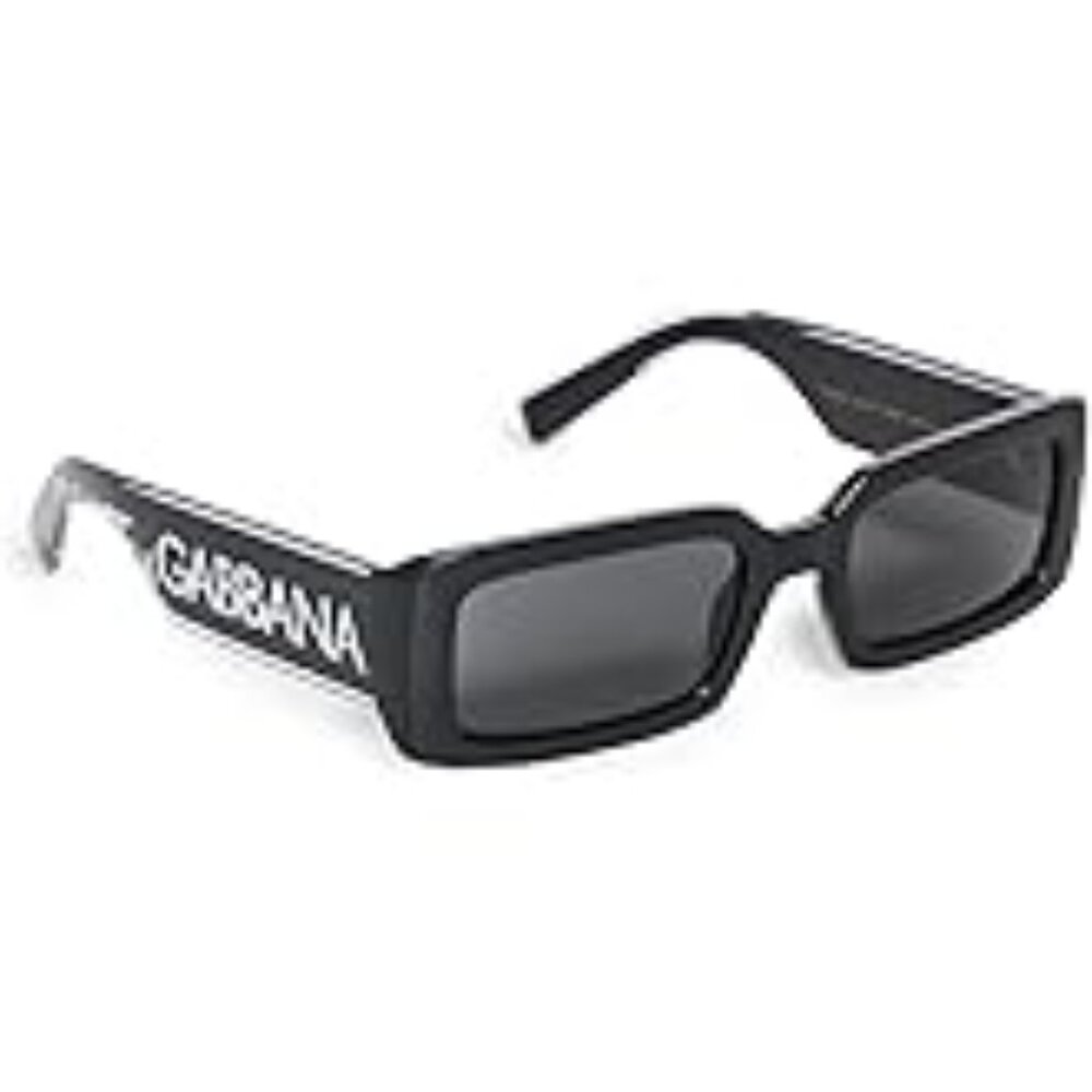 Dolce & Gabbana DG6184-501/87 Sunglasses BLACK w/DARK GREY 52mm NEW